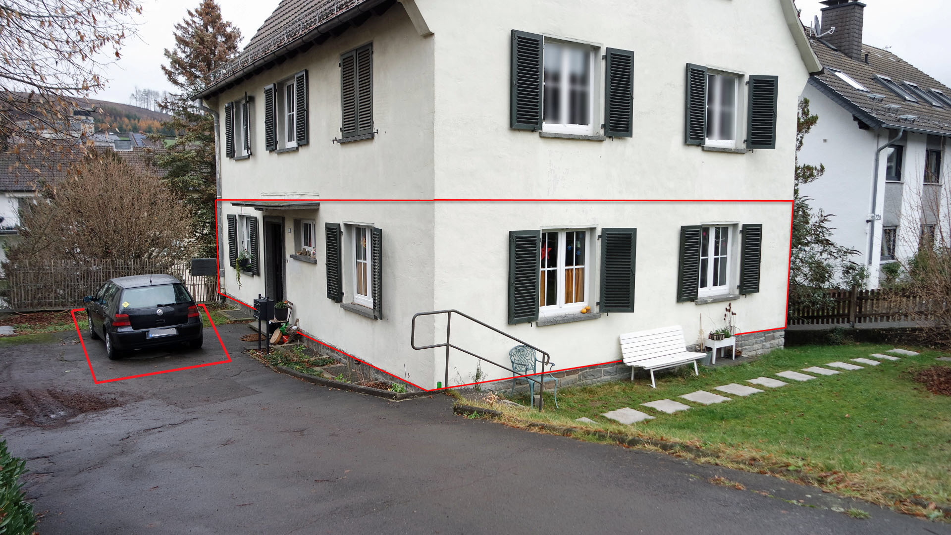 186 2-232 - Gummersbach-Karlskamp: Helle, ebenerdige Wohnung mit Parkplatz