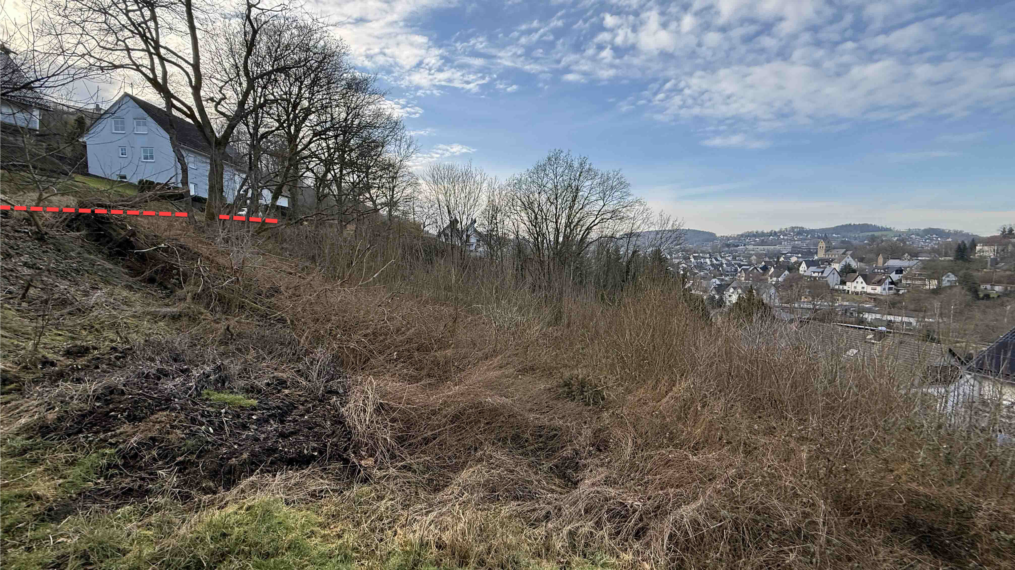 Morsbach: Zum halben Preis - 2.617 m² Baugrundstück, das Grundstück ist sehr steil