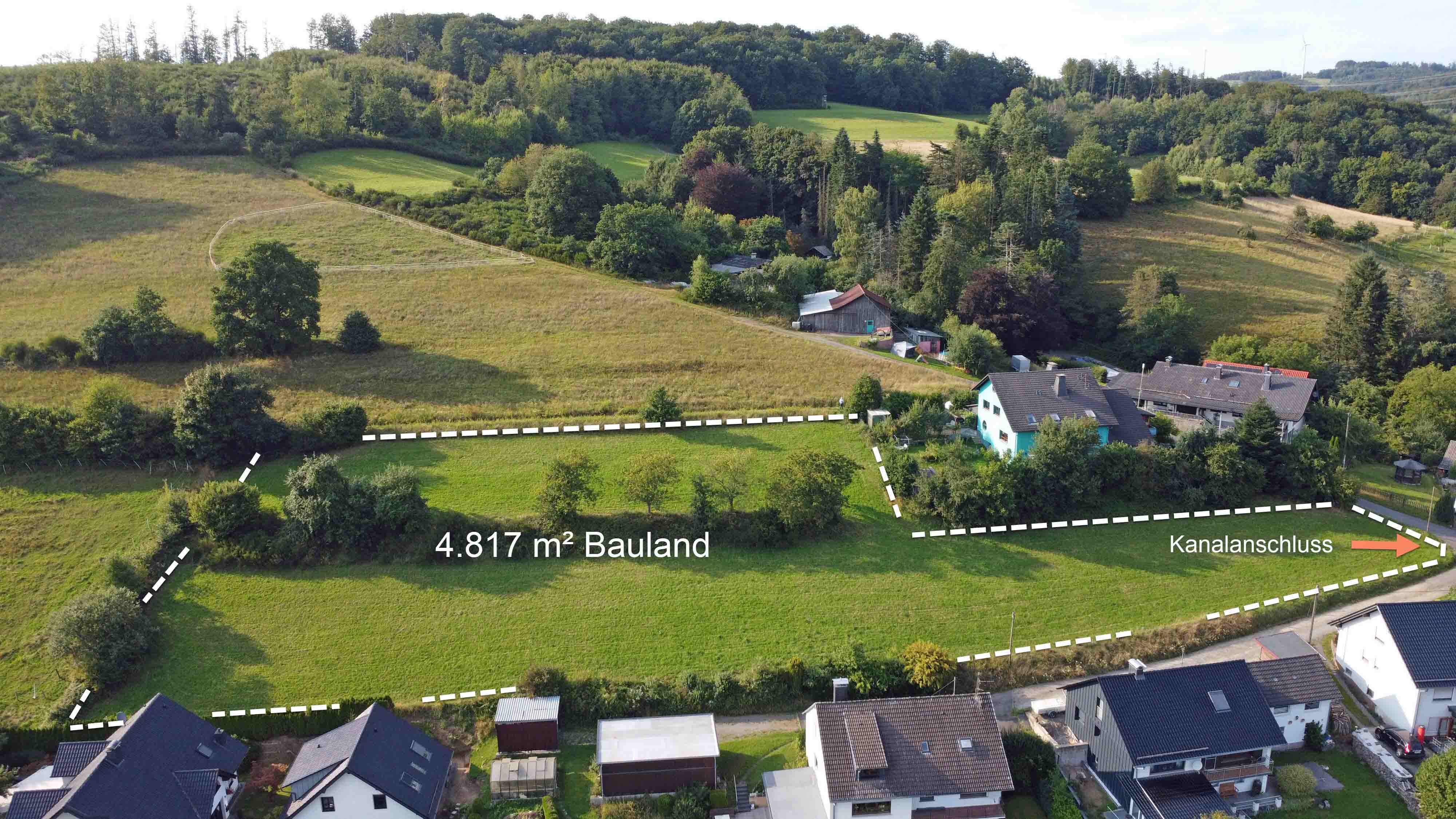 378 772 - Morsbach-Ellingen: 4.817 m² Bauland in traumhafter Ortsrandlage