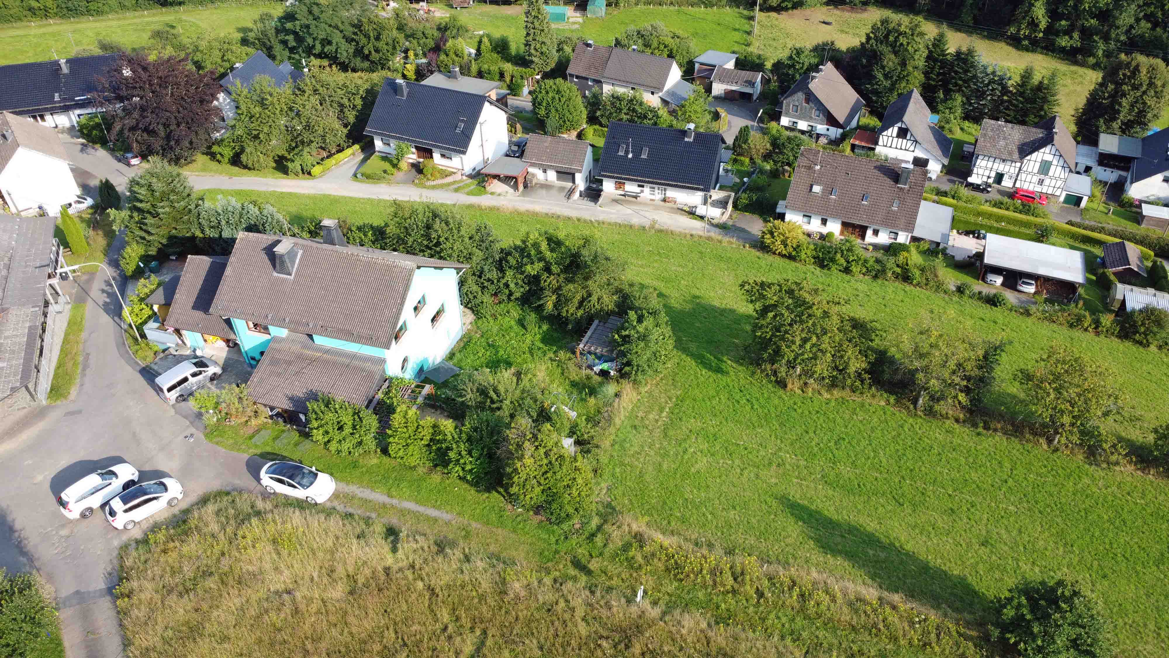 Morsbach-Ellingen: 4.817 m² Bauland in traumhafter Ortsrandlage, Grundstück lässt sich von oben u. unten befahren