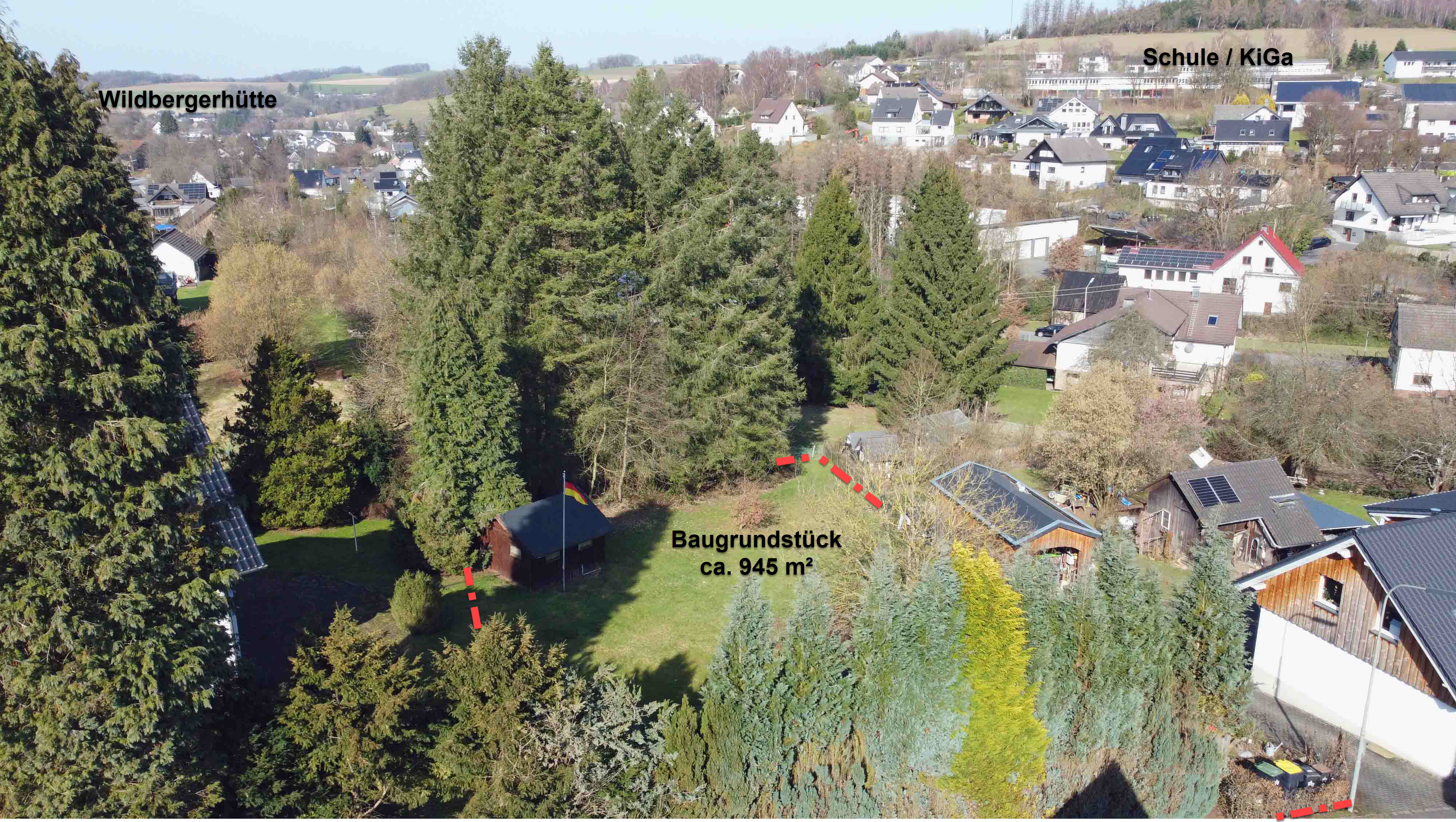 Reichshof-Wildbergerhütte: Auch ohne Keller zu bebauen, ganz nah: Schule, KiGa Einkaufsmöglichkeiten